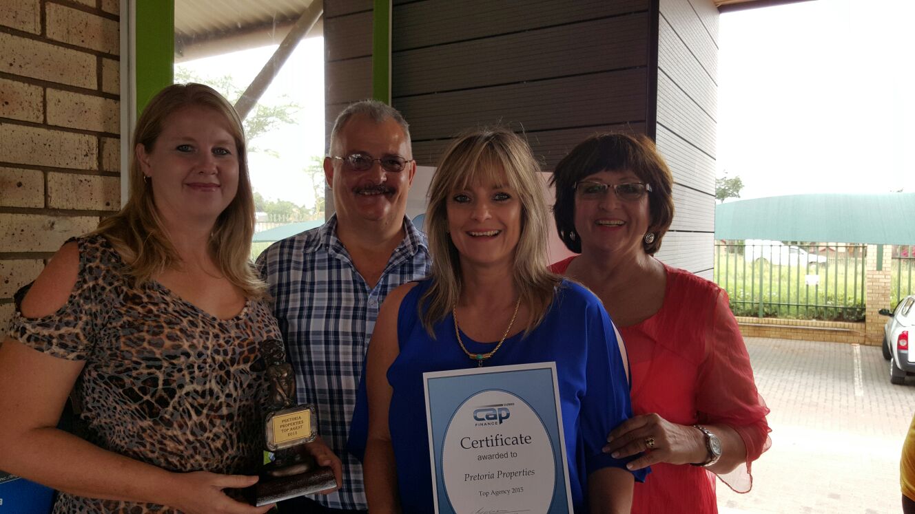 From Left; Maryna Pace, Willie Goosen (Capcubed), Leanne da Silva and Tillie Swart (Principal Pretoria Properties)